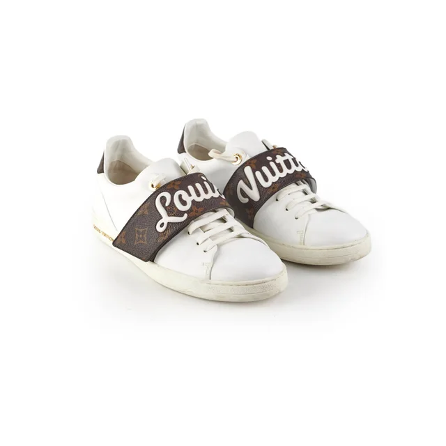 Louis Vuitton Leather Sneakers Size 40 in Canvas from The Purse Affair