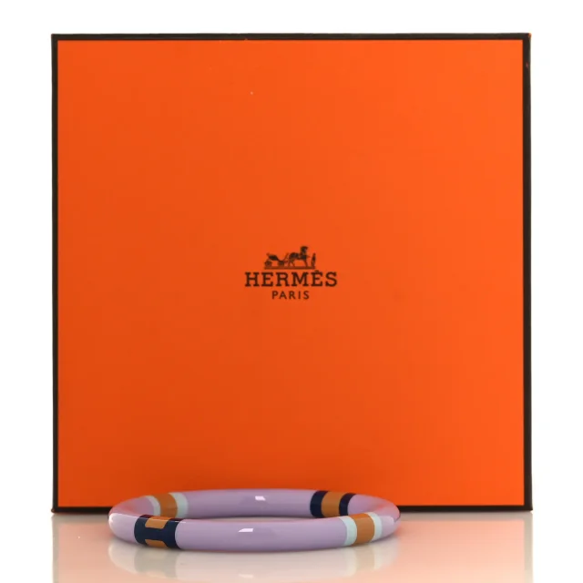 Hermès Lacquered Wood H Equipe PM Bangle Bracelet T1 from FASHIONPHILE, photo 5 of 5