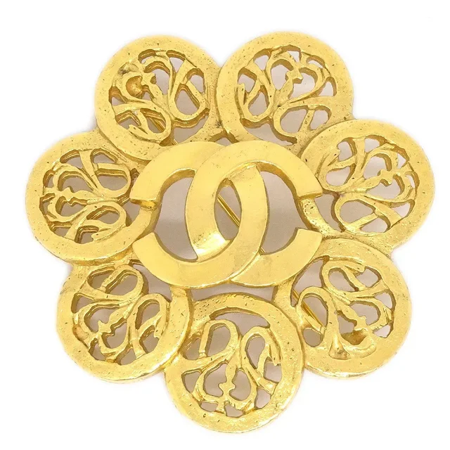 Chanel 1995 Fretwork Paisley Gold 95A in Gold from AMORE Vintage Tokyo