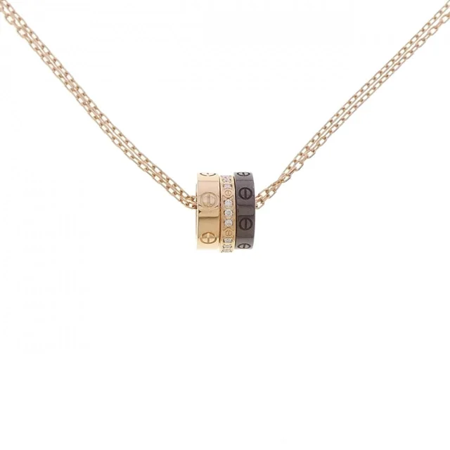 Cartier Love Three Hoop Necklace in Ceramic from The Reluxe
