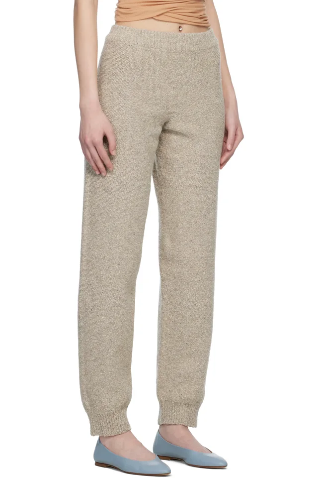 Baserange Taupe Danube Lounge Pants, photo 2 of 4 from SSENSE