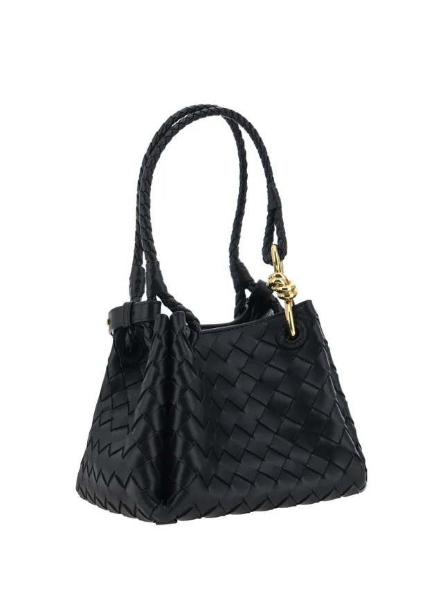 Bottega Veneta Parachute Shoulder Bag — Black Lambskin in Black Lambskin from HEWI, photo 2 of 2