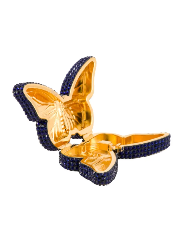 Judith Leiber Butterfly Pill Case in blue|black|gold from The RealReal, photo 2 of 4