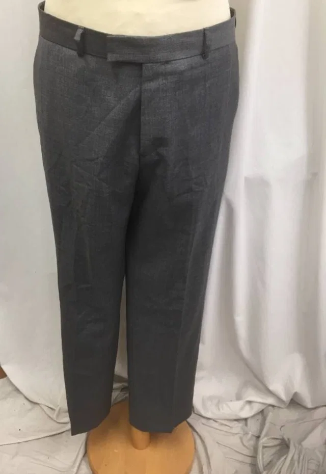 Balmain Trousers Grey Size: 34" in Grey Wool from Oxfam Online Shop