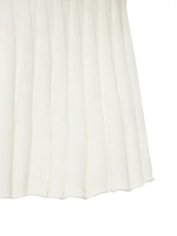 Tropic Of C Pleated skirt with elastic waistband in 67% Cotton, 33% Nylon, photo 5 of 6 from LUISAVIAROMA
