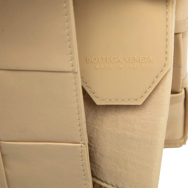 Bottega Veneta Extra Mini Nappa Intrecciato Cassette Crossbody in Beige Nappa leather from Designer Revival, photo 6 of 7