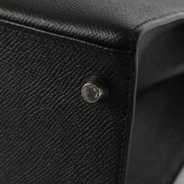 Hermès Kelly 28 Black Epsom PHW in Black Epsom leather from Labellov, photo 9 of 11