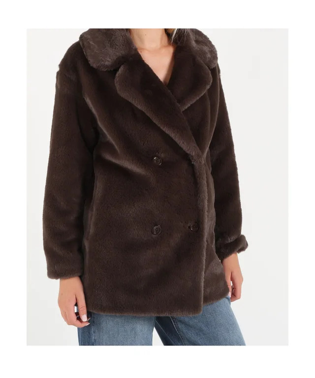 Herno Double-breasted faux fur coat, photo 6 of 7 from SENSER