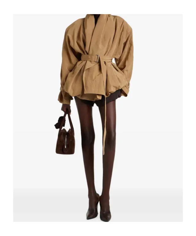 Magda Butrym belted shawl-collar jacket, photo 3 of 7 from SENSER