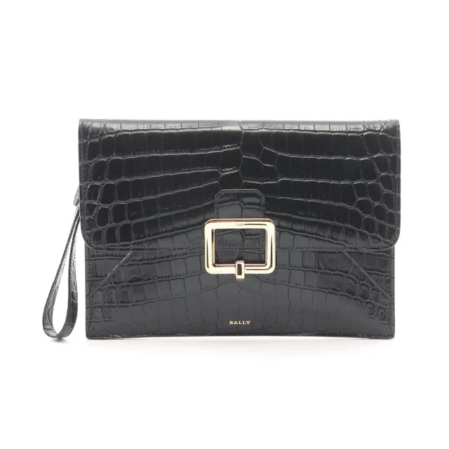 Bally Janelle Leather Clutch Bag in Leather from LuxUness