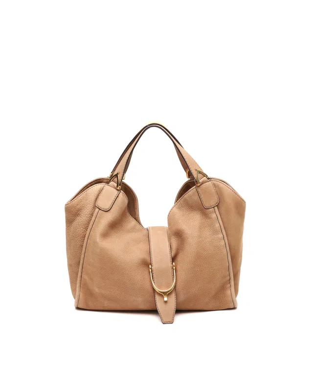 Gucci Stirrup Suede Bag in Suede from A Retro Tale