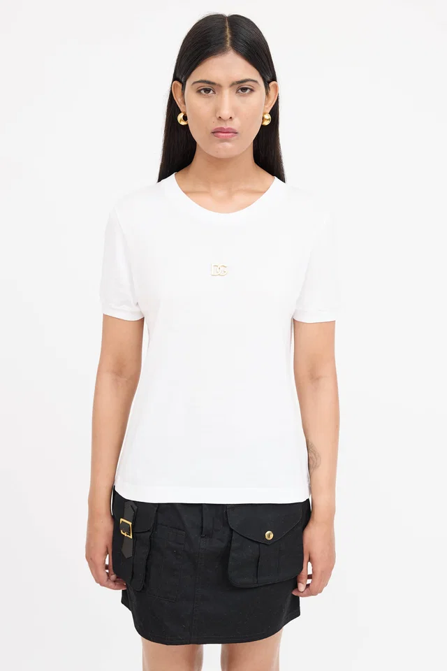 Dolce & Gabbana Cotton Logo T-Shirt from VSP Consignment