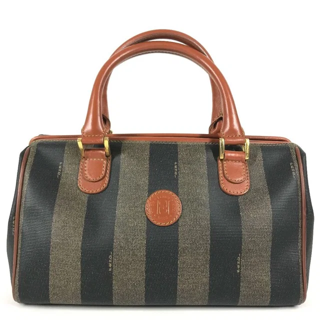 Fendi Handbag Pecan Vintage Leather Khaki in Green Leather from The Reluxe