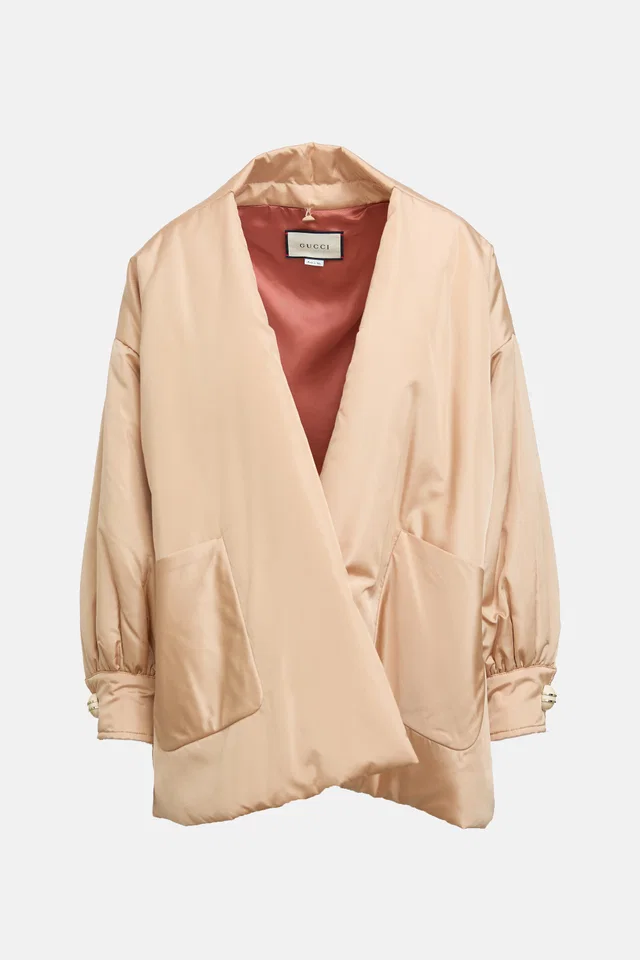 Gucci FW 2019 Silk Taffeta Jacket in Silk from VSP Consignment