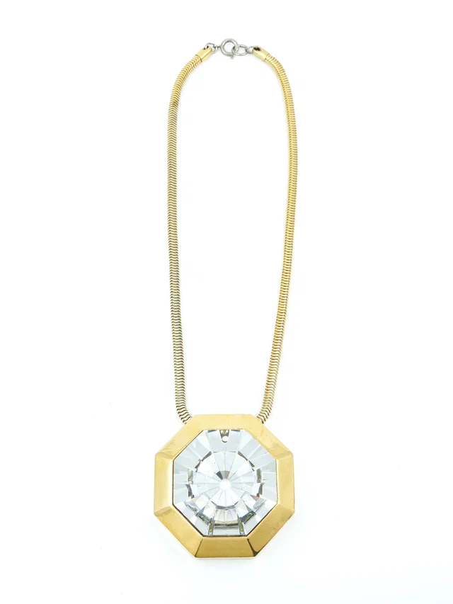 Lanvin Crystal Pendant Necklace from Arcade Vintage