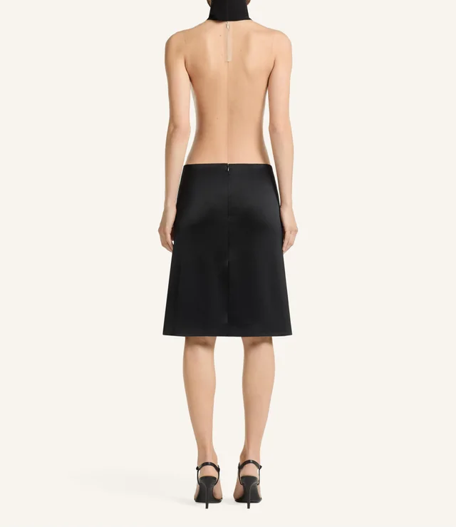 Courreges satin-finish pocket-detail mini skirt, photo 4 of 4 from SENSER
