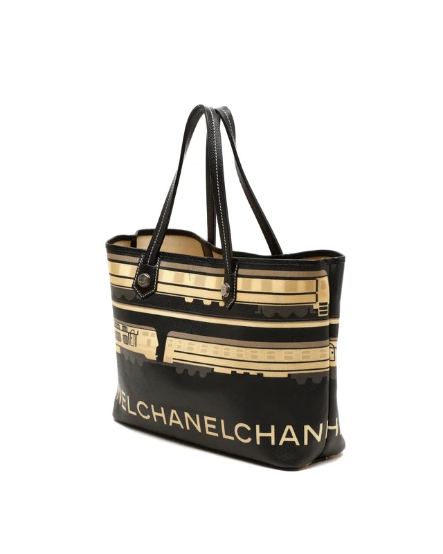 Chanel CC Le Train Tote Bag in Coated canvas from A Retro Tale, photo 3 of 12