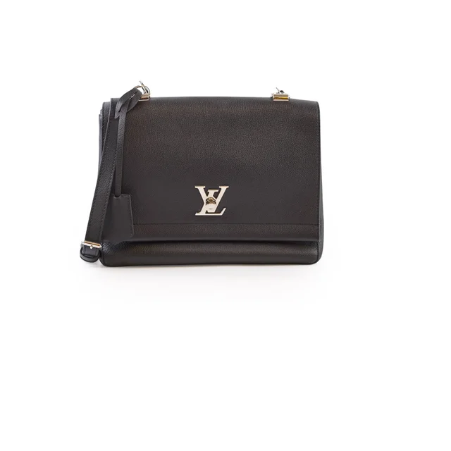 Louis Vuitton Lockme Cartable Handbag Black Calfskin in Black Calfskin from The Purse Affair