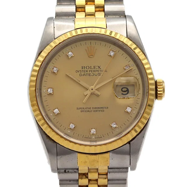Rolex Datejust Stainless Steel Yellow Gold Automatic in Yellow from The Reluxe