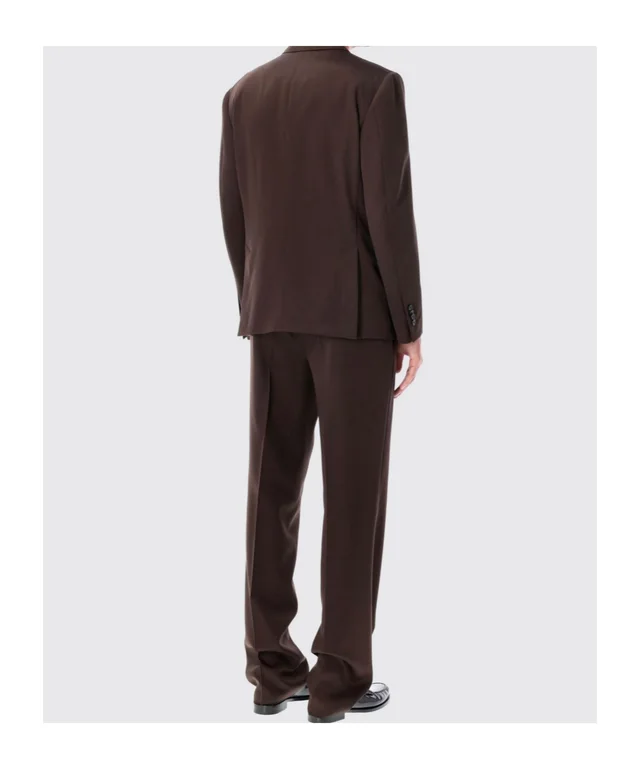 Lardini Double-Breasted Peak-Lapel Suit, photo 2 of 3 from SENSER