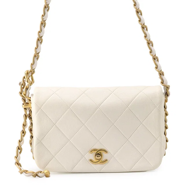 Chanel Matelasse ChainShoulder Bag WhiteAS4451-B14393-10601 Lambskin in Lambskin from GALLERY RARE