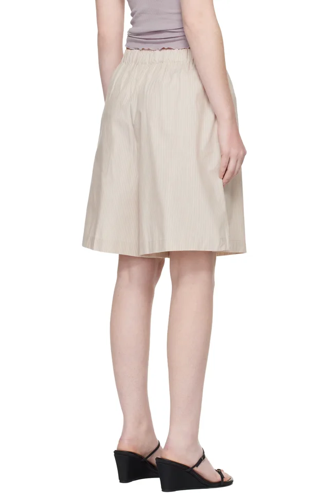 Baserange Beige Claude Shorts, photo 3 of 3 from SSENSE