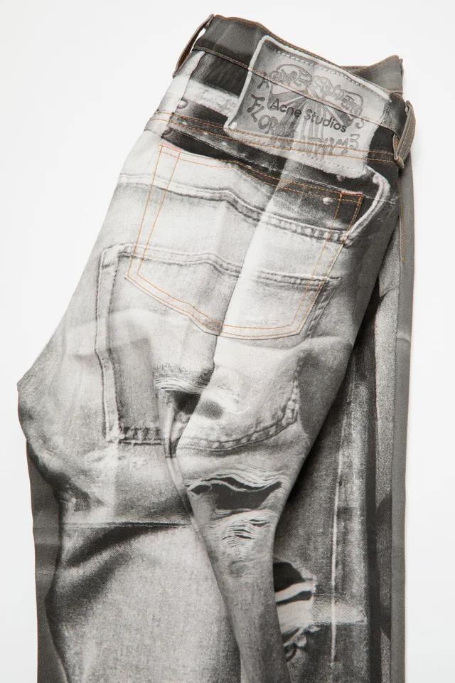 Acne Studios Trompe-L'ceIl Distressed Jeans, photo 2 of 6 from SENSER