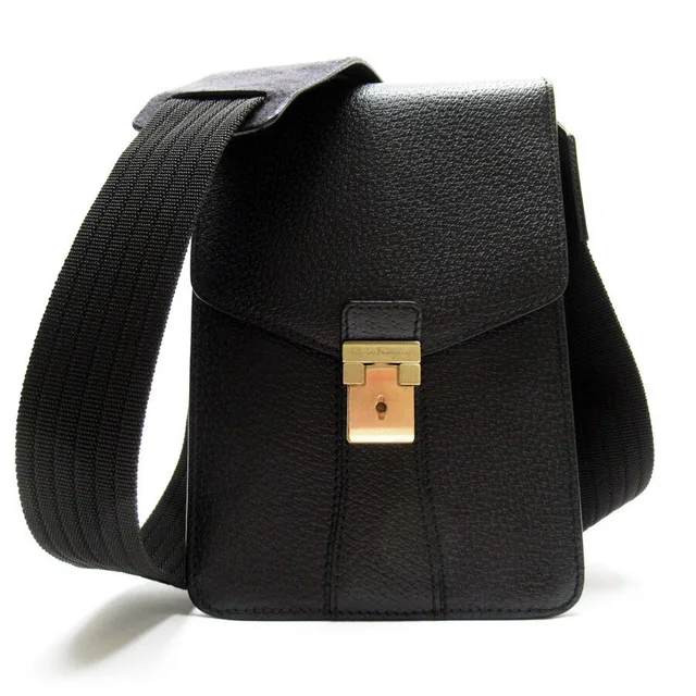 Ferragamo Crossbody Shoulder Bag Black Leather in black Leather from Poshmark