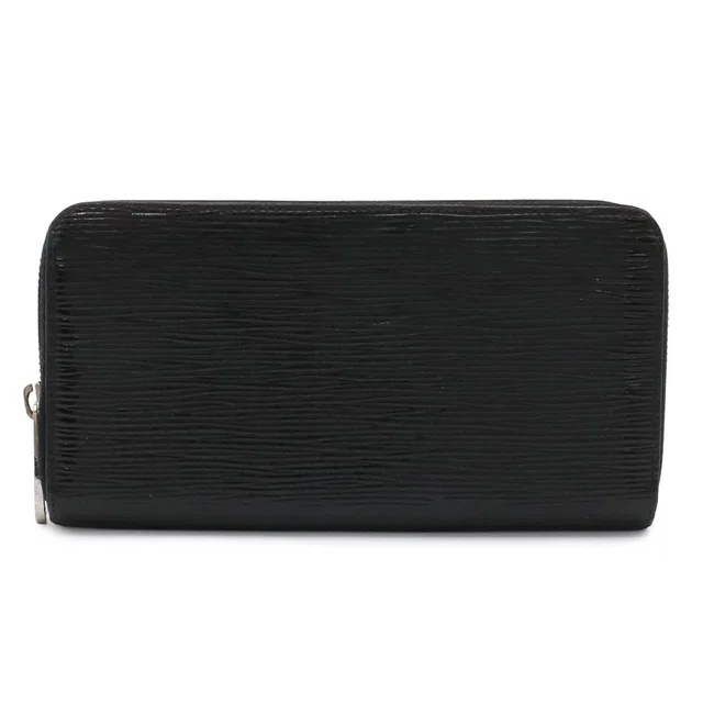 Louis Vuitton Epi Electric Zippy Wallet Zip Around Leather Noir Black in Black Leather from The Reluxe