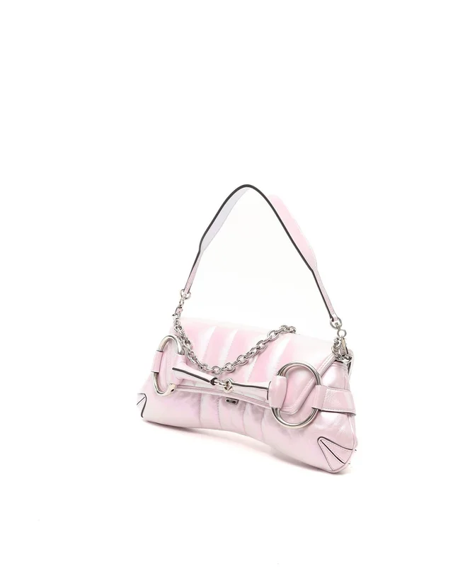 Gucci Iridescent Nappa Horsebit Chain Shoulder Bag in Nappa leather from A Retro Tale, photo 2 of 8