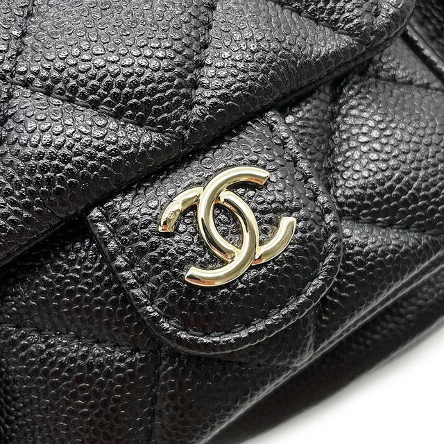 Chanel Matelasse CC Logo Backpack BlackAS3787 Caviar Leather in Caviar leather from GALLERY RARE, photo 7 of 13