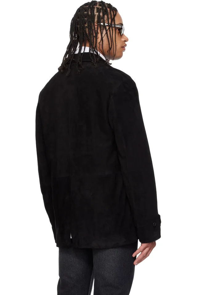 Paul Smith Black Field Suede Jacket, photo 3 of 3 from SSENSE