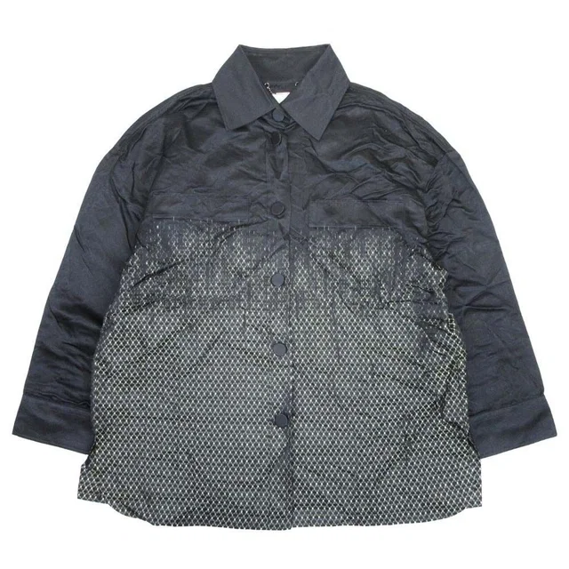Fendi Silk Jacquard Shirt Jacket Gradient in Silk from The Reluxe