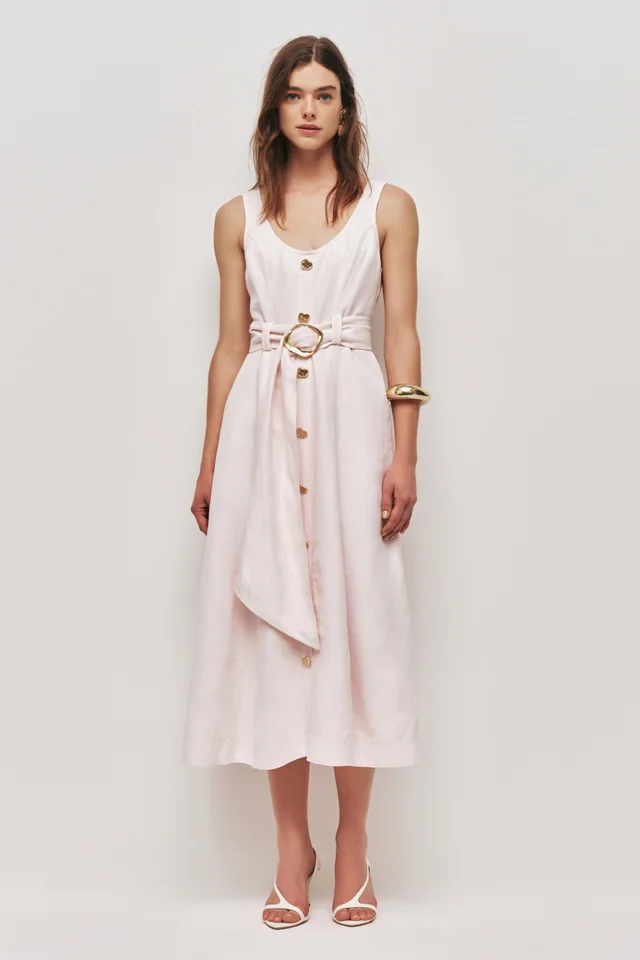 AJE Leonie Midi Dress in Pink from Aje, photo 1 of 1