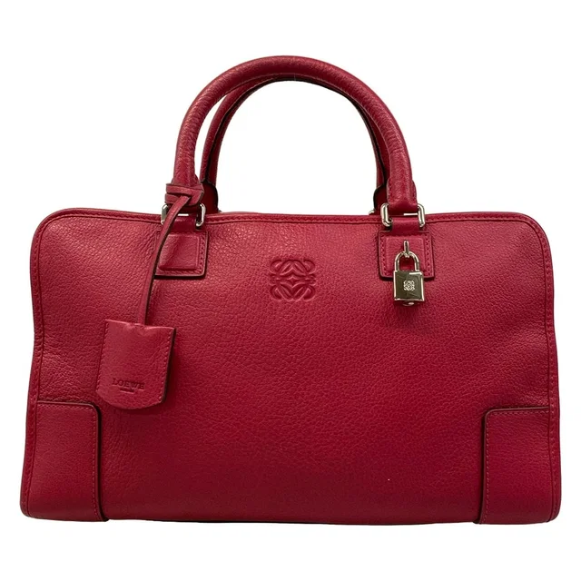 Loewe Handbag Amazona 36 Bordeaux Leather in Burgundy Leather from The Reluxe