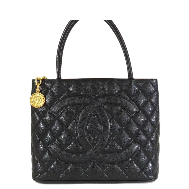 Chanel Reissue Tote Bag Black Gold Caviar Leather in Black Caviar leather from The Reluxe