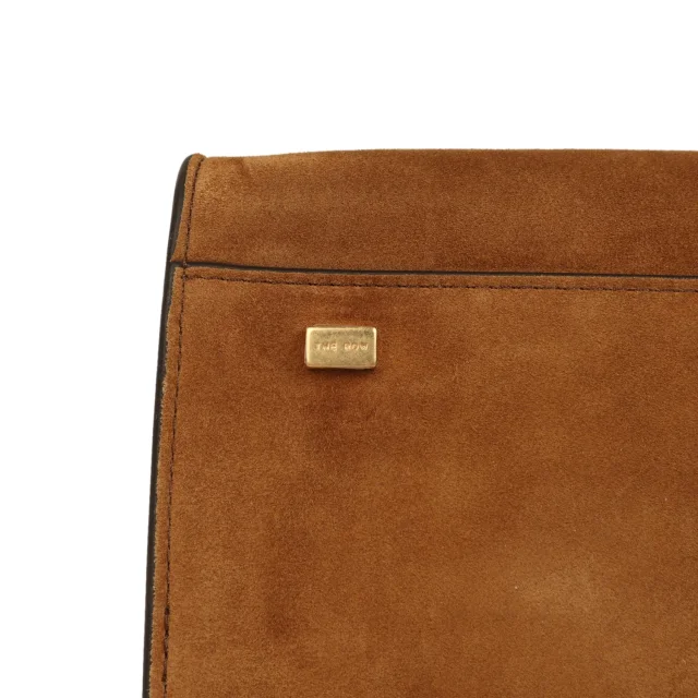 The Row Soft Margaux 10 Bag Cider Suede Gold Hardware in Tan Suede from Madison Avenue Couture, photo 4 of 4