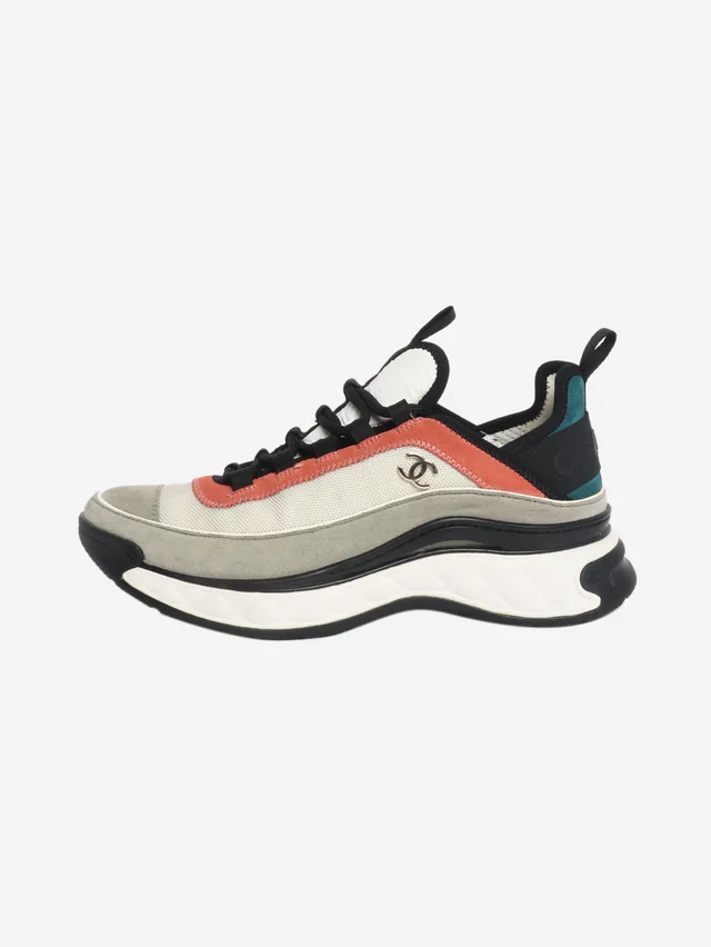 Chanel Multicolour FW22 CC runners - size EU 39 in Suede from Sign of the Times
