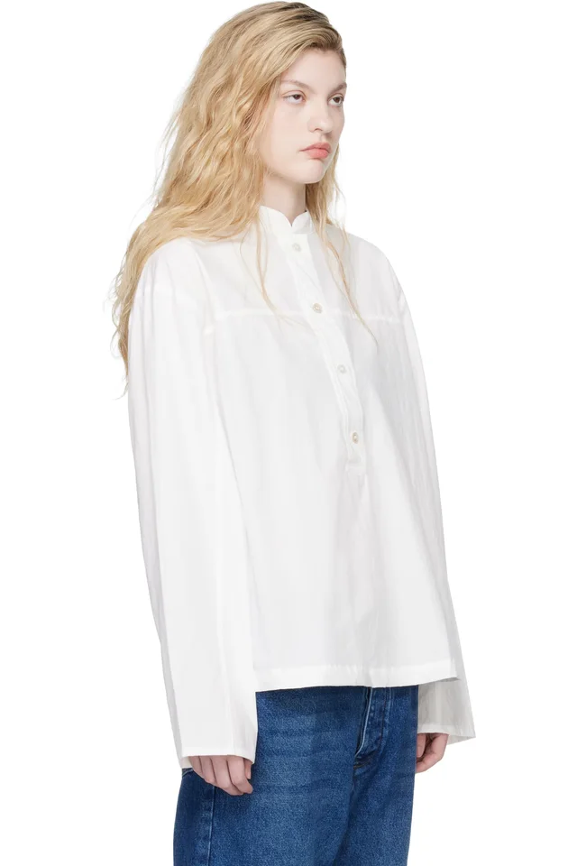 Studio Nicholson White Vega Shirt, photo 2 of 2 from SSENSE