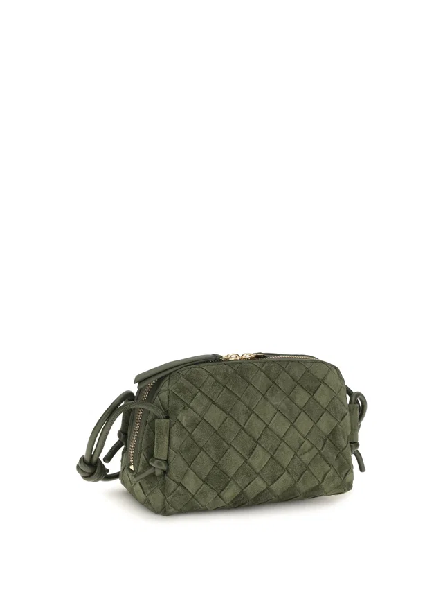 Bottega Veneta Mini Loop Shoulder Bag — Green Calf Leather in Green Calfskin from HEWI