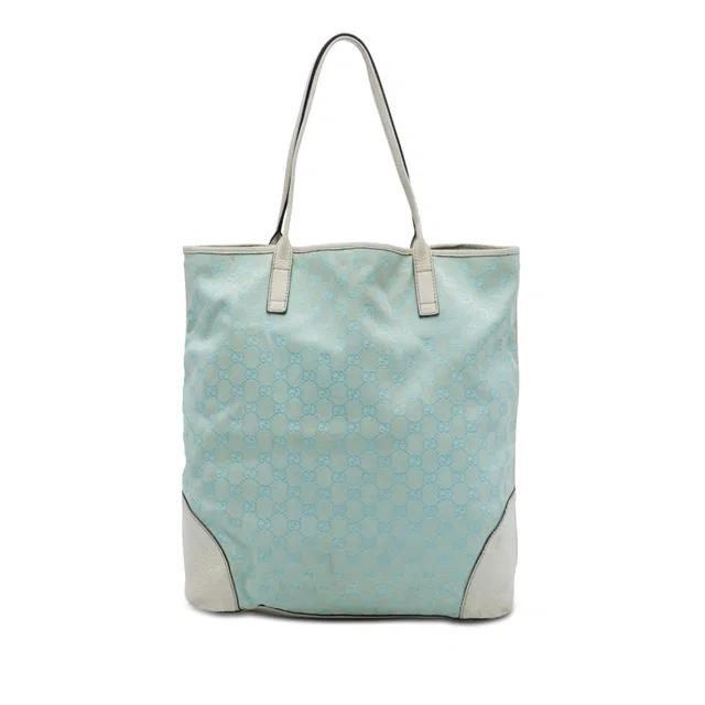 Blue Gucci GG Canvas Tote in Blue Canvas from Designer Revival