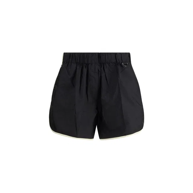 Prada Black Recycled Polyamide Bermuda Shorts in Black Nylon from HEWI