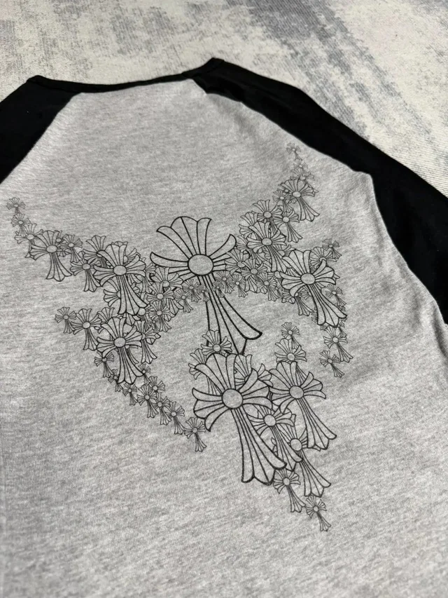 Chrome Hearts 90s Angel Wings Raglan in gray from Grailed