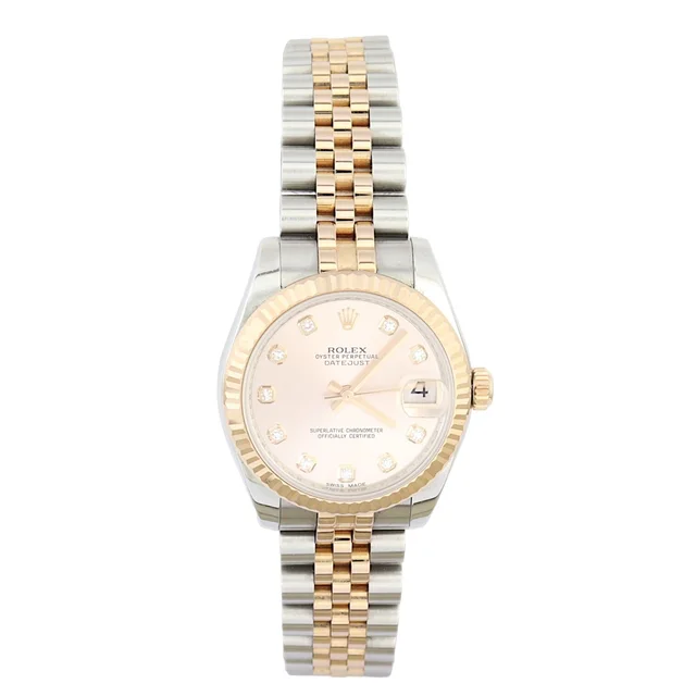Rolex Oyster Perpetual Datejust 31mm Diamond Watch from Luxe.It.Fwd