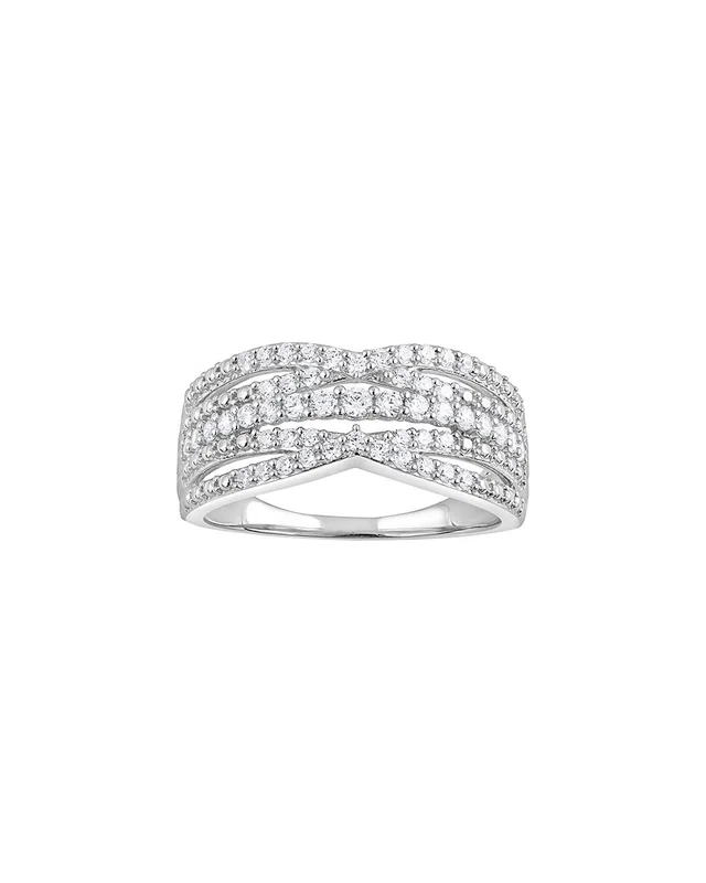 Lab Grown Diamonds Silver 0.30 ct. tw. Lab-Grown Diamond Ring, image 1 of 1 from Gilt
