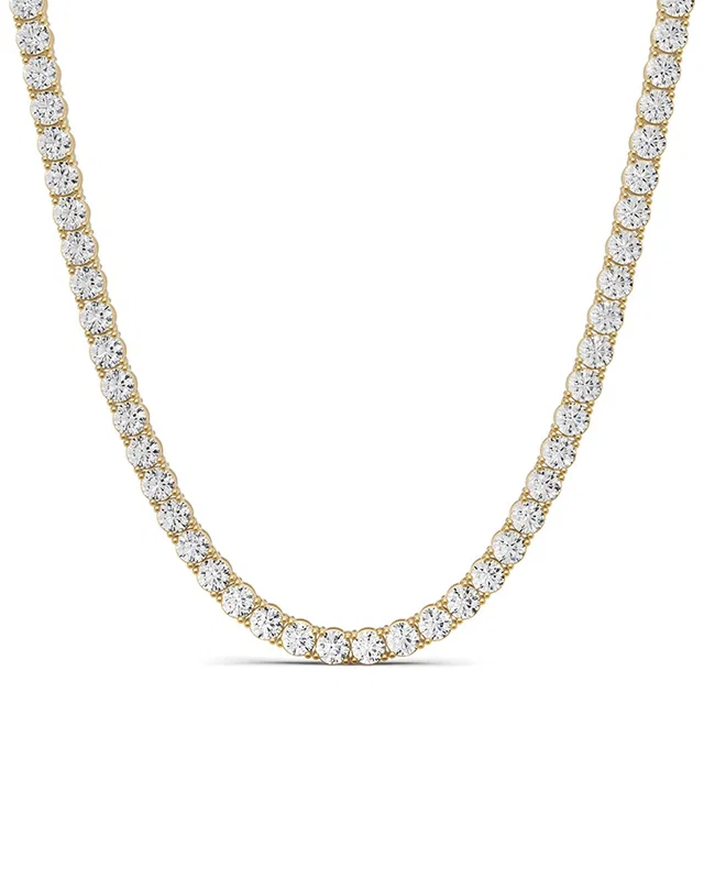 Lab Grown Diamonds 14K 7.00 ct. tw. Lab-Grown Diamond Tennis Necklace, image 1 of 1 from Gilt