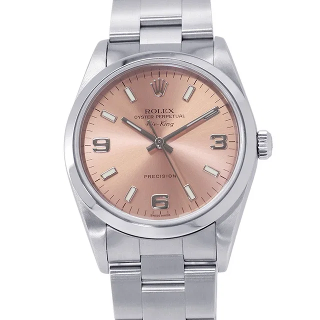 Rolex Air-King W34mm Stainless Steel Pink Dial14000M in Pink from GALLERY RARE