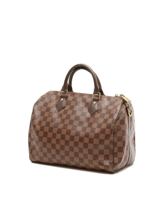 Louis Vuitton Damier Ebene Speedy Bandoulière 30 Bag in Brown from A Retro Tale, photo 3 of 9