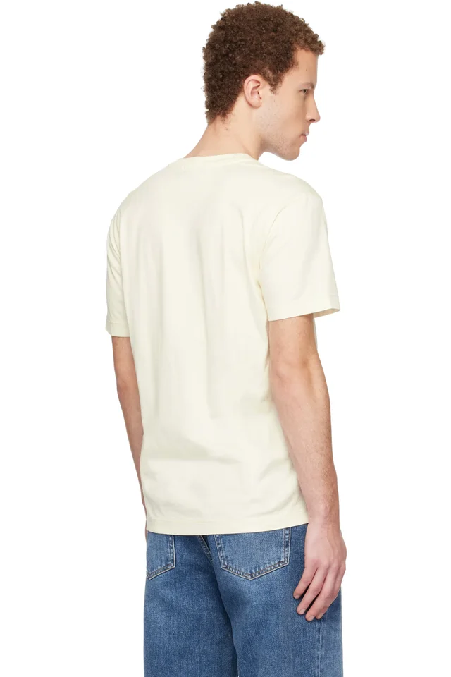 Stone Island Off-White 2100027 60/2 Cotton Jersey T-shirt, photo 3 of 4 from SSENSE