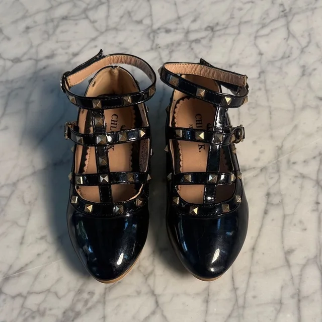 Chloé K. New York Camilla Rock Stud Shoes Sz 1 in black Patent leather from Poshmark